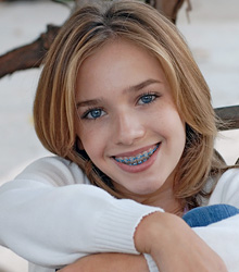 Girl with braces